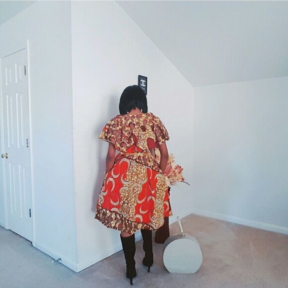 Woman King African print dress - Picture 4 of 5